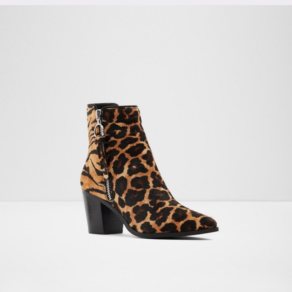 New In Box ALDO Arolia leopard print booties